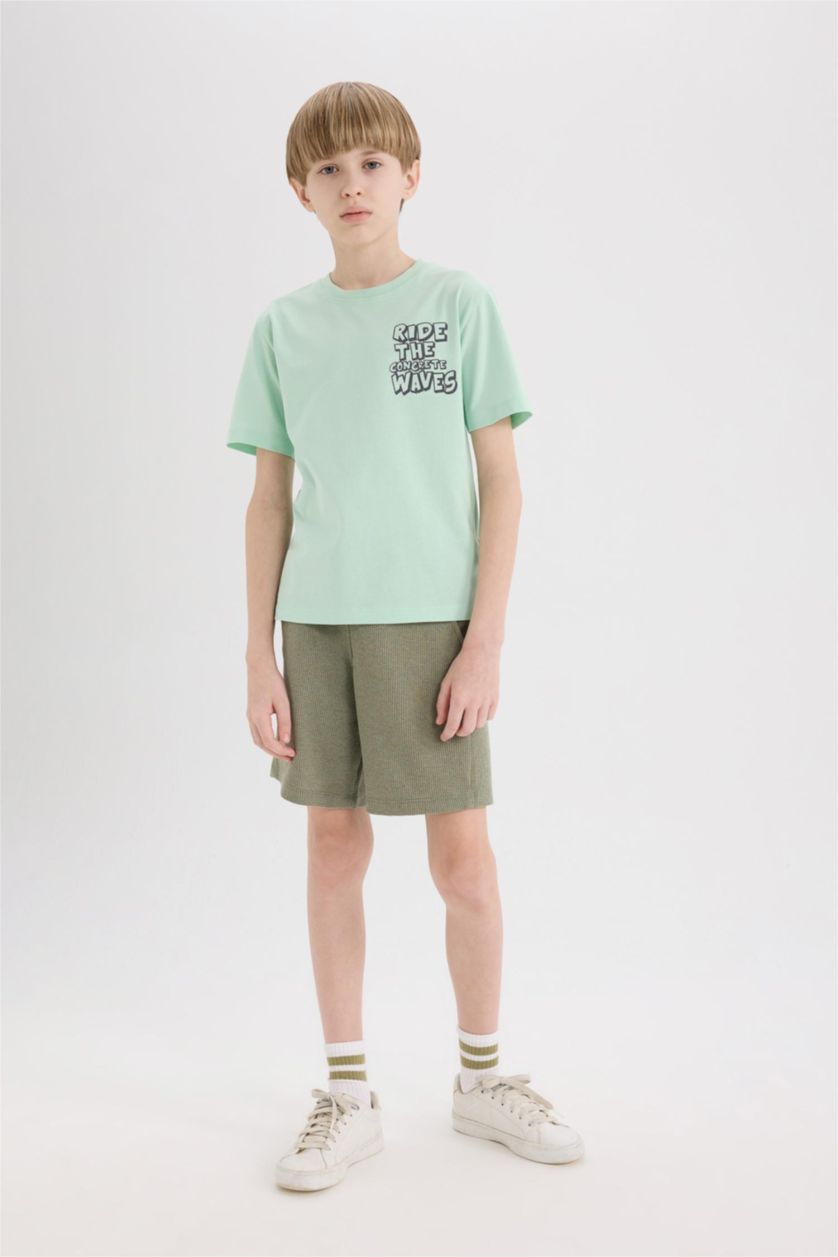 BOYS & TEENS Khaki Boy Waffle Shorts