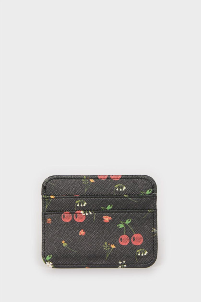 نساء أسود محفظة عملات نسائي جلد صناعي