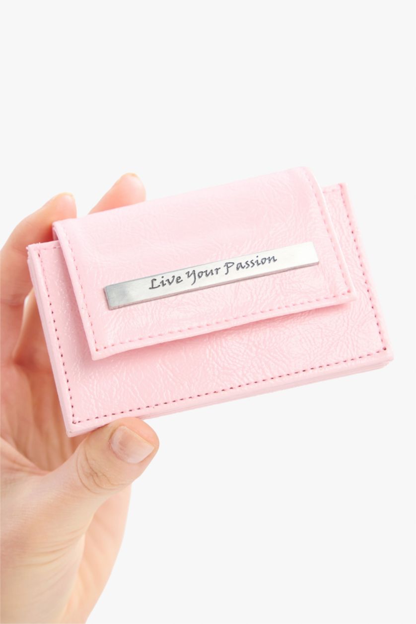 نساء زهري محفظة عملات نسائي جلد صناعي