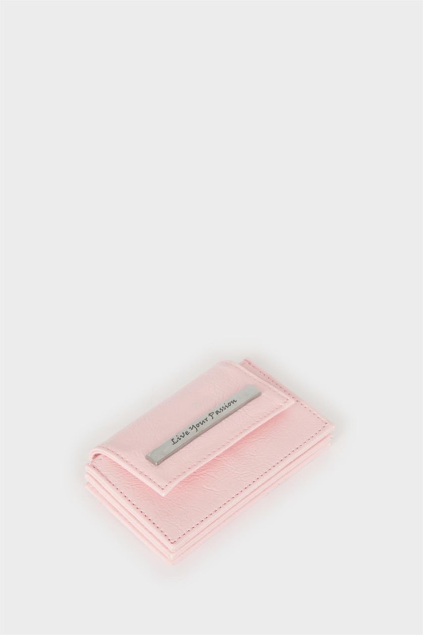 نساء زهري محفظة عملات نسائي جلد صناعي