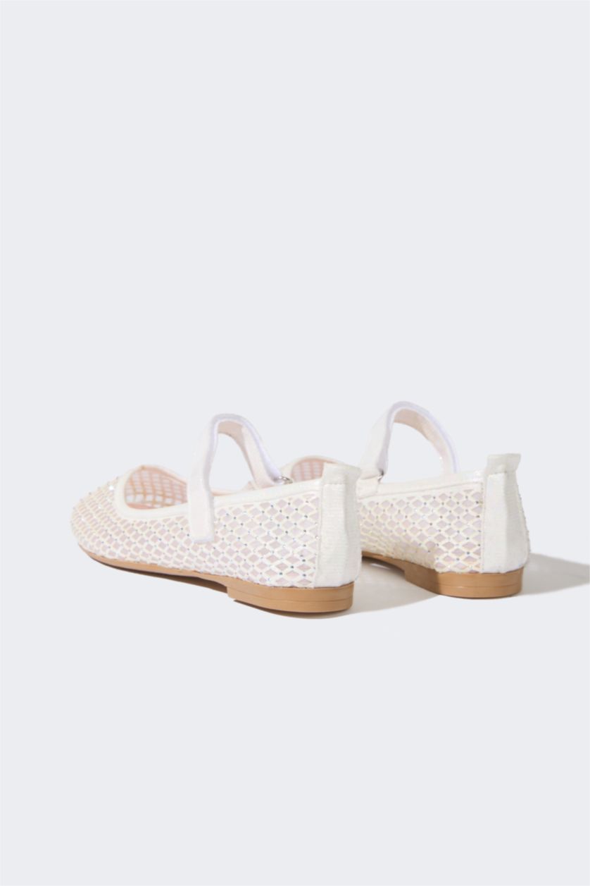 نساء اوف وايت حذاء فلات بناتي بكعب مسطح