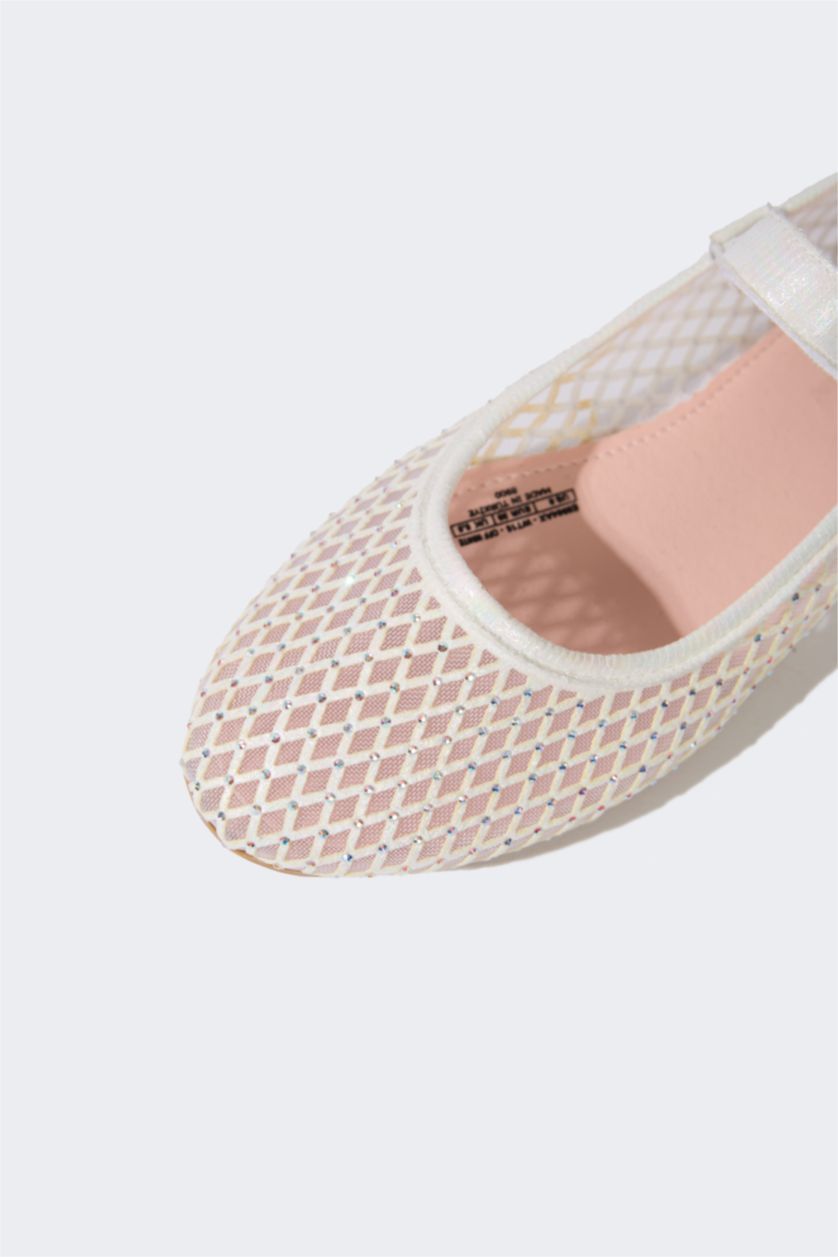 نساء اوف وايت حذاء فلات بناتي بكعب مسطح