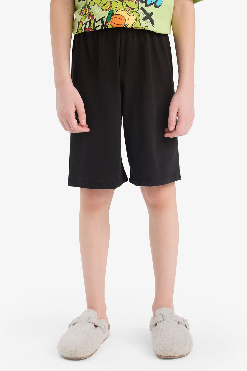 أولاد أخضر فاتح بيجامة قصة عادية من سلاحف النينجا من قطعتين