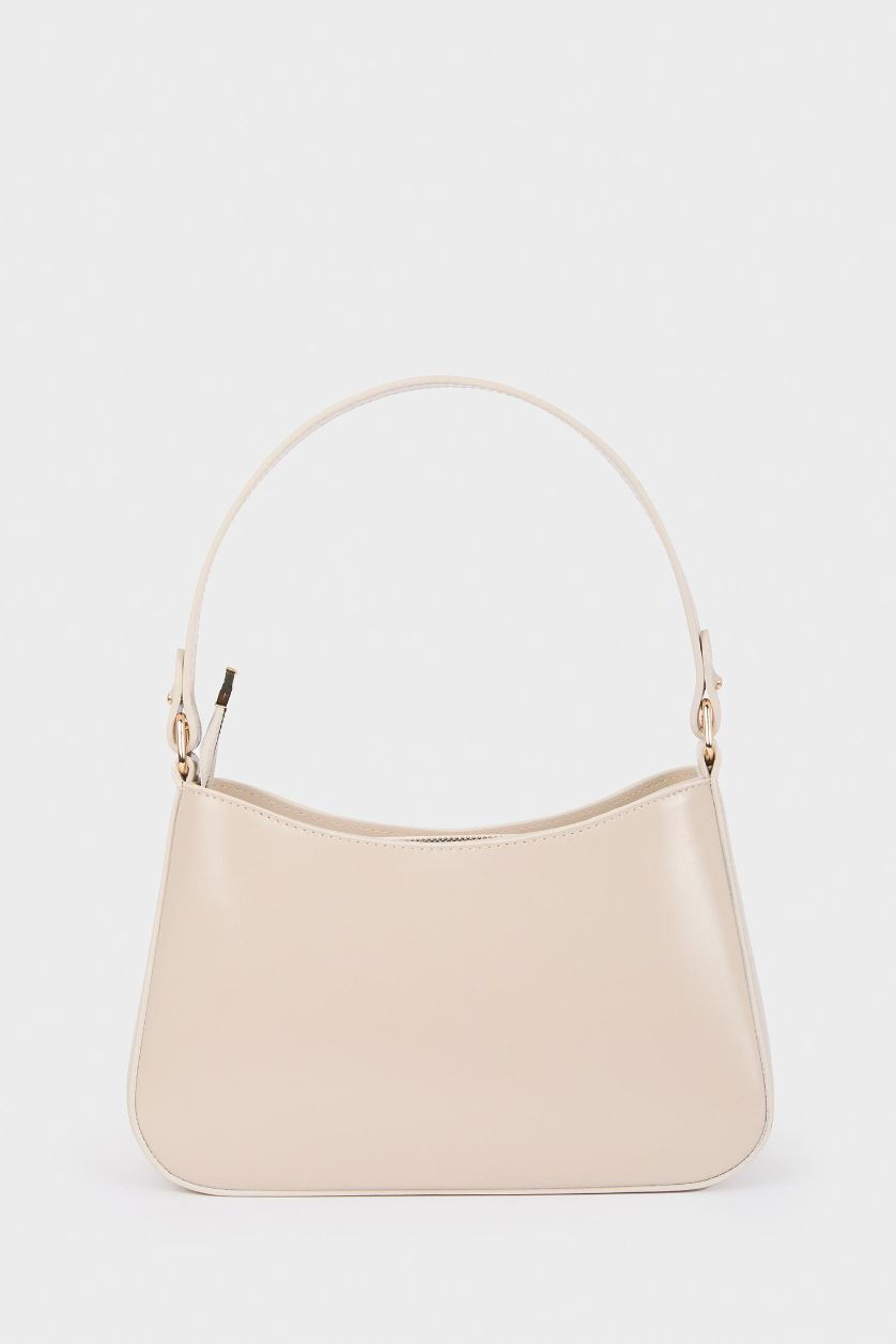 Kadın Bej Suni Deri Omuz Çantası