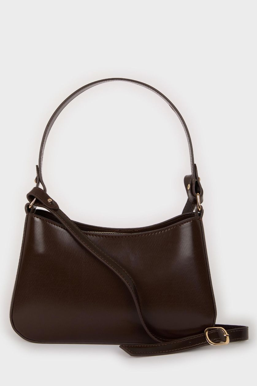 Kadın Kahve Kadın Suni Deri Omuz Çantası