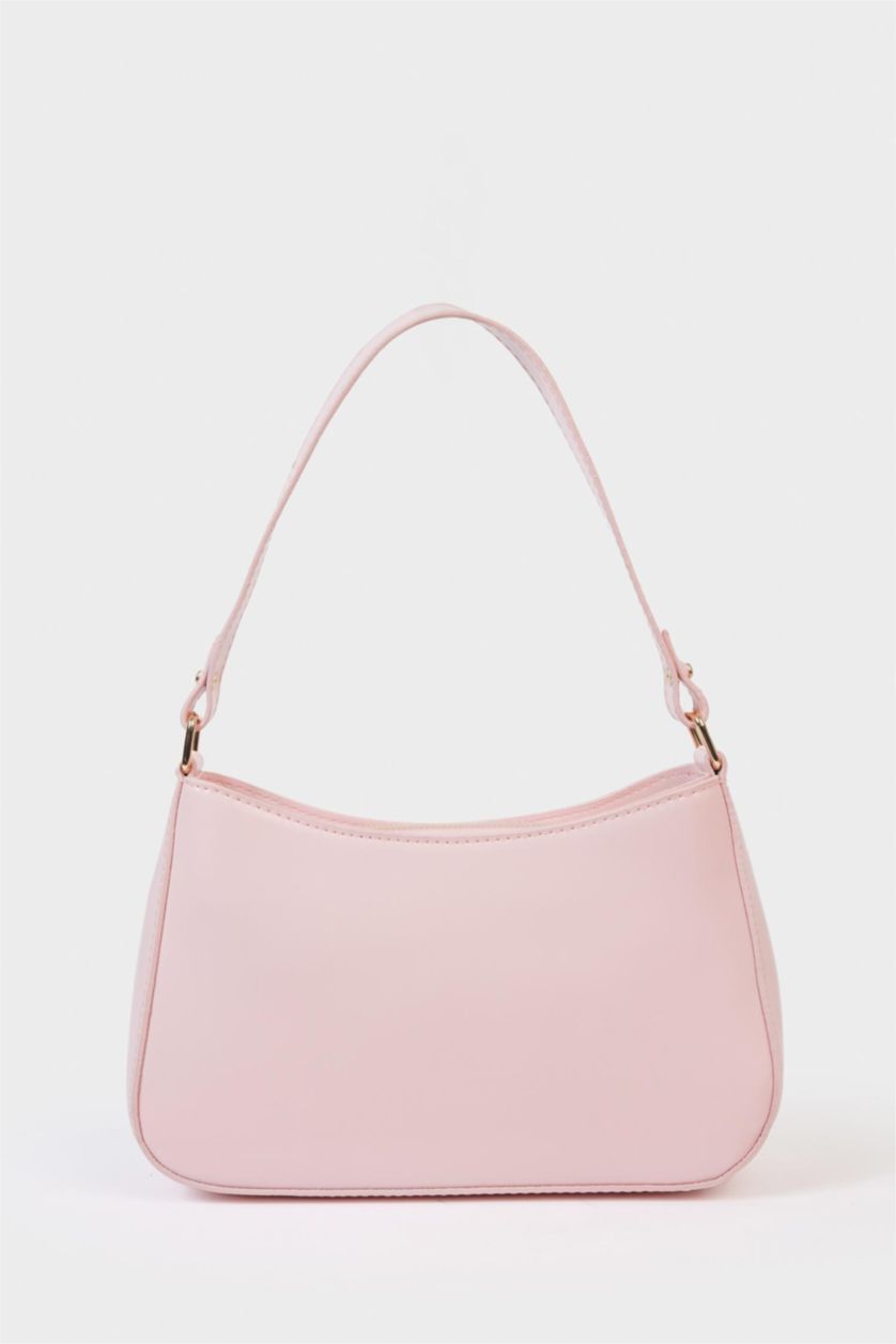 Kadın Açık Pembe Kadın Suni Deri Omuz Çantası