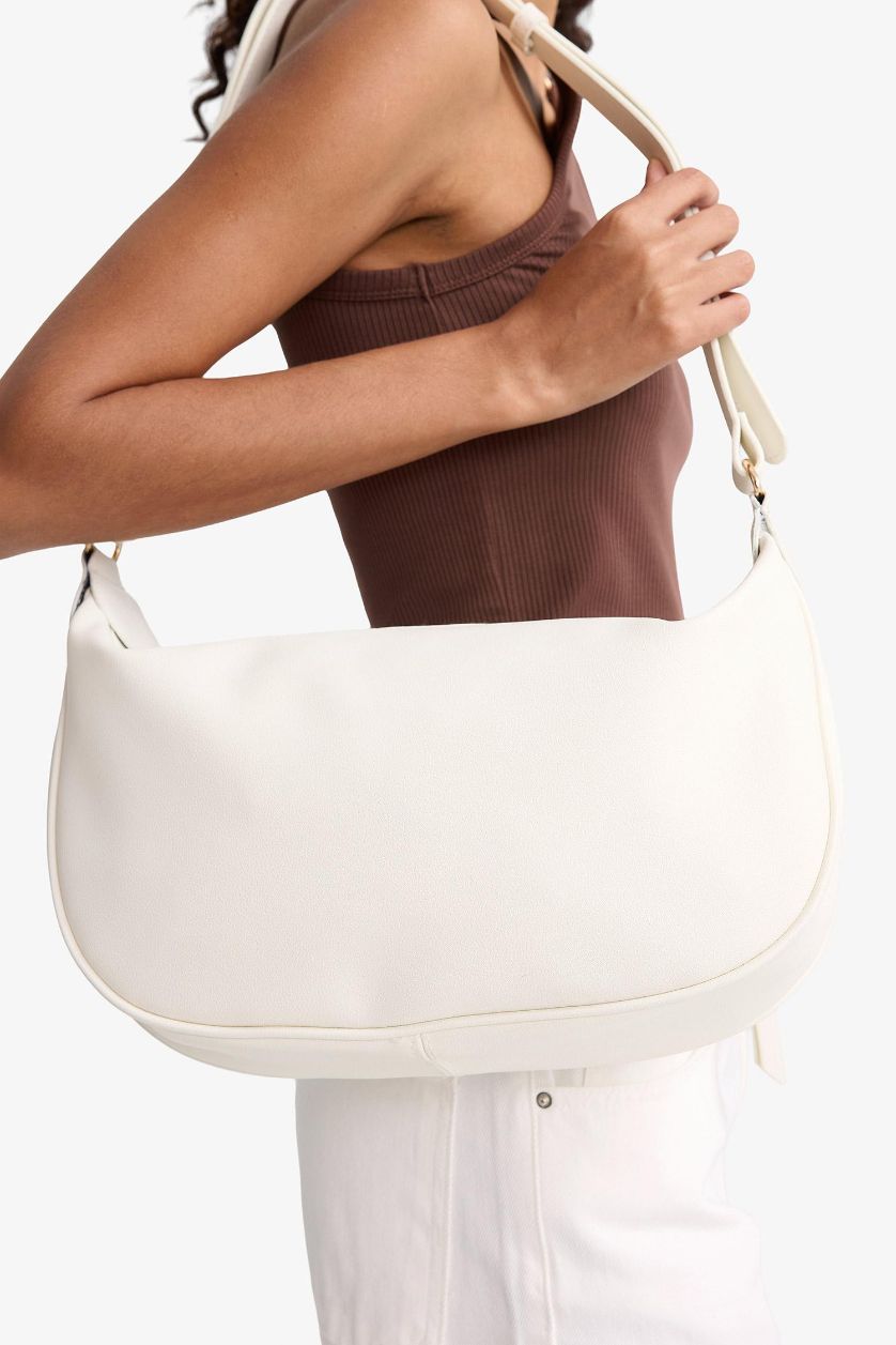 Kadın Açık Bej Kadın Suni Deri Omuz Çantası