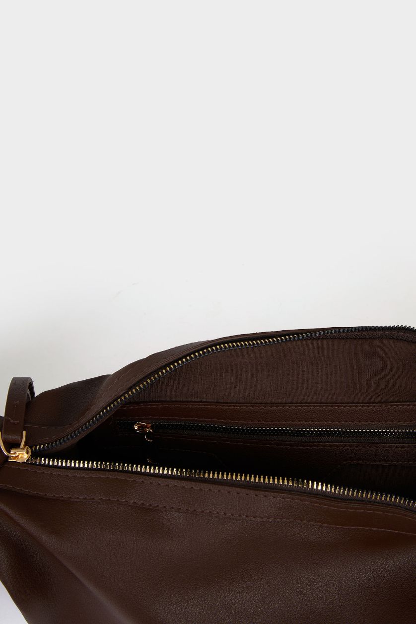 Kadın Kahve Kadın Suni Deri Omuz Çantası