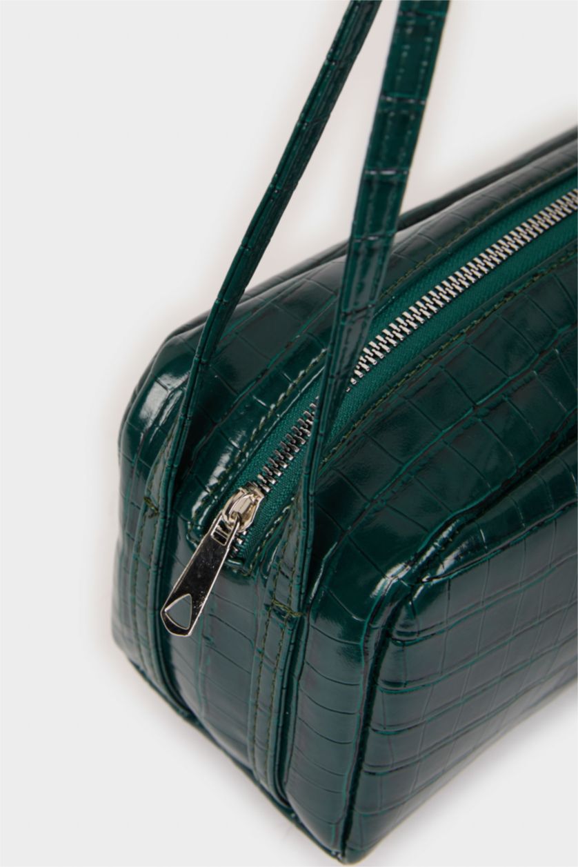 Kadın Yeşil Suni Deri Omuz Çantası