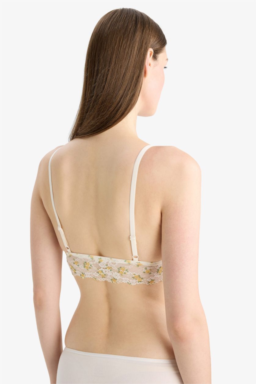 نساء بيج فاتح حمالة صدر برا دانتيل ببطانة