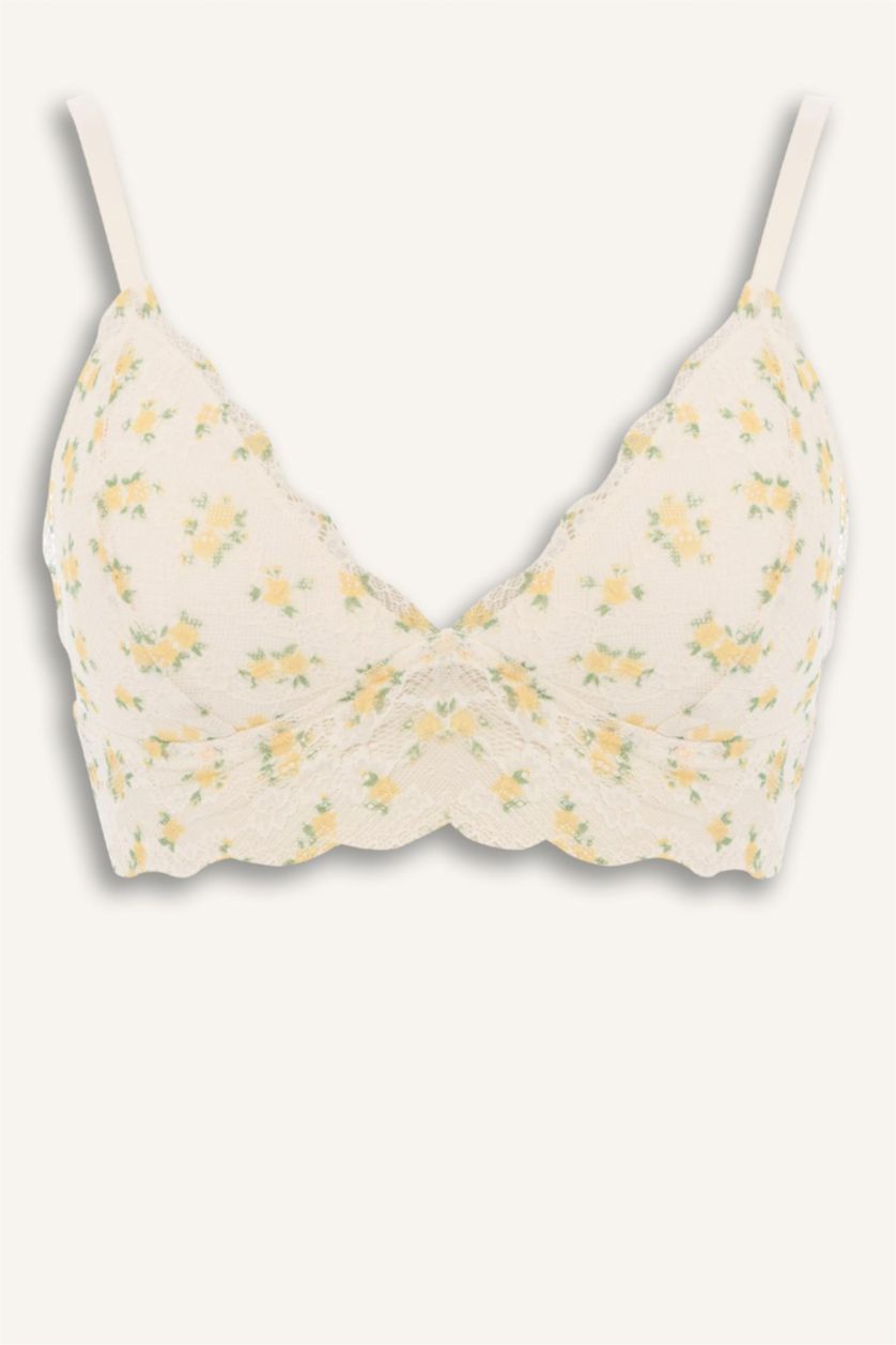 نساء بيج فاتح حمالة صدر برا دانتيل ببطانة