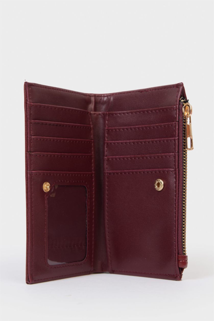 Kadın Bordo Kadın Suni Deri Cüzdan