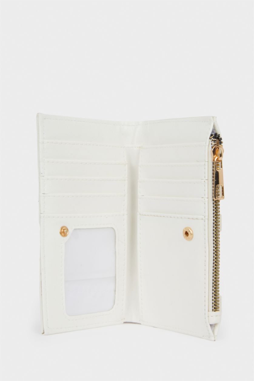 Kadın Beyaz Kadın Suni Deri Cüzdan