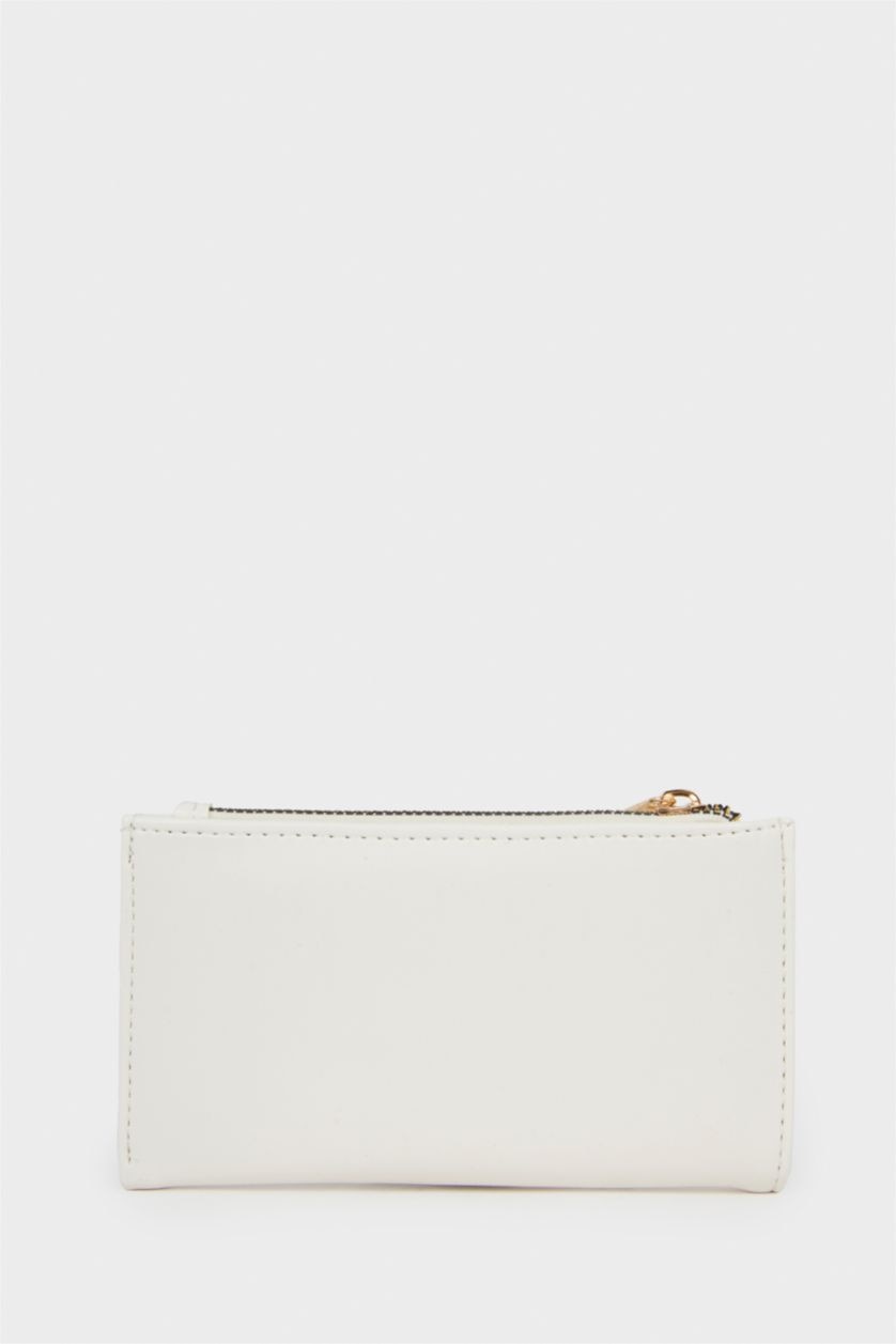 Kadın Beyaz Kadın Suni Deri Cüzdan