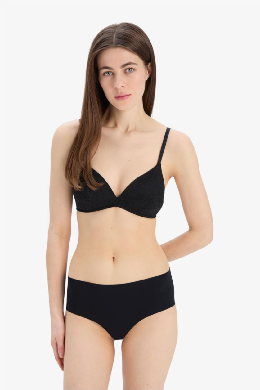 Әйелдерге қара Fall in Love Толтырылған толық шілтер Бюстгальтер