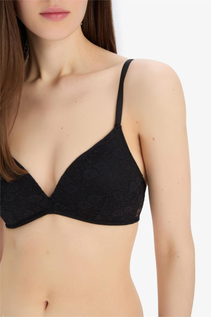 Әйелдерге қара Fall in Love Толтырылған толық шілтер Бюстгальтер