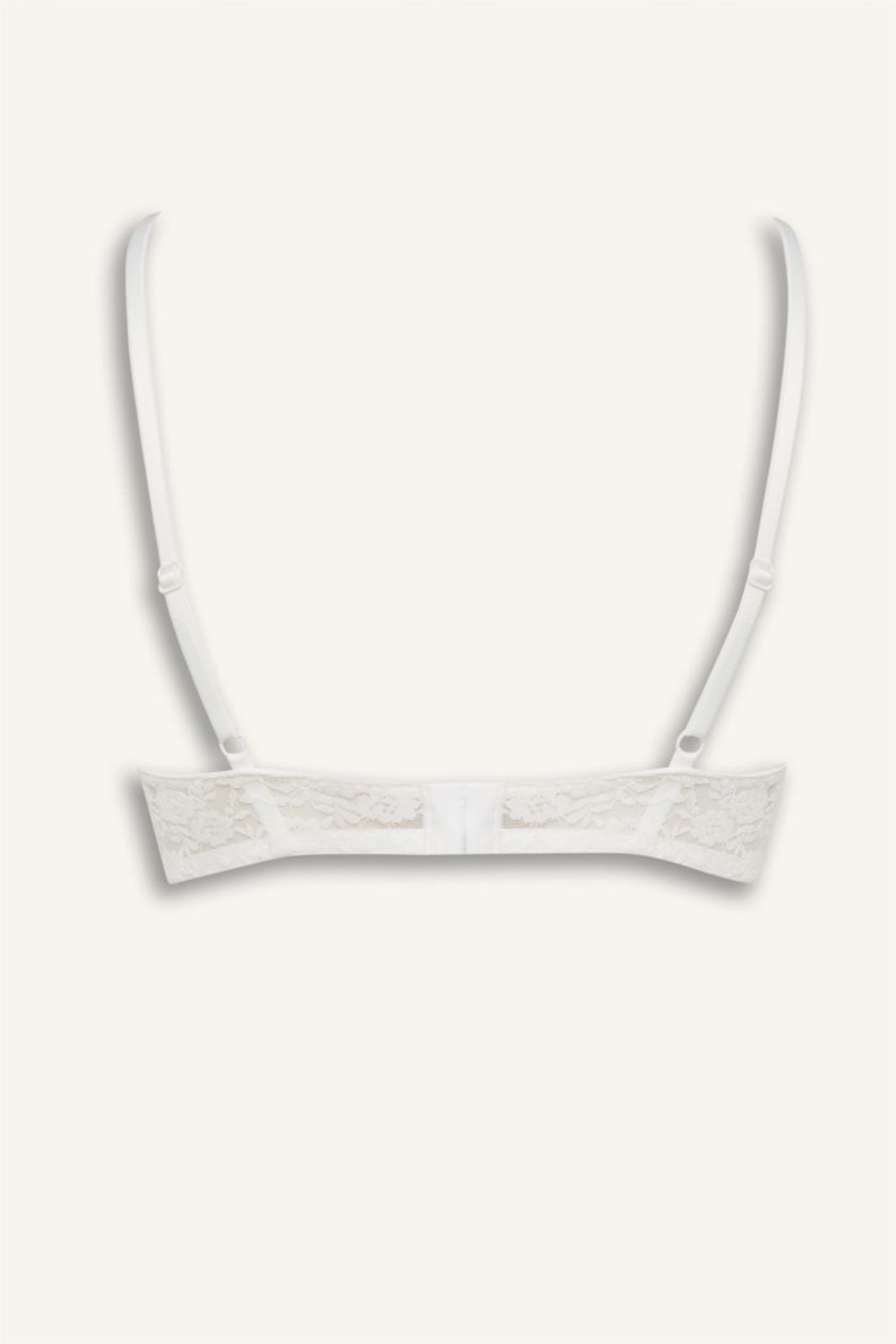 Женщины Бежевый Бюстгальтер с подушечками и кружевом, коллекция Fall in Love