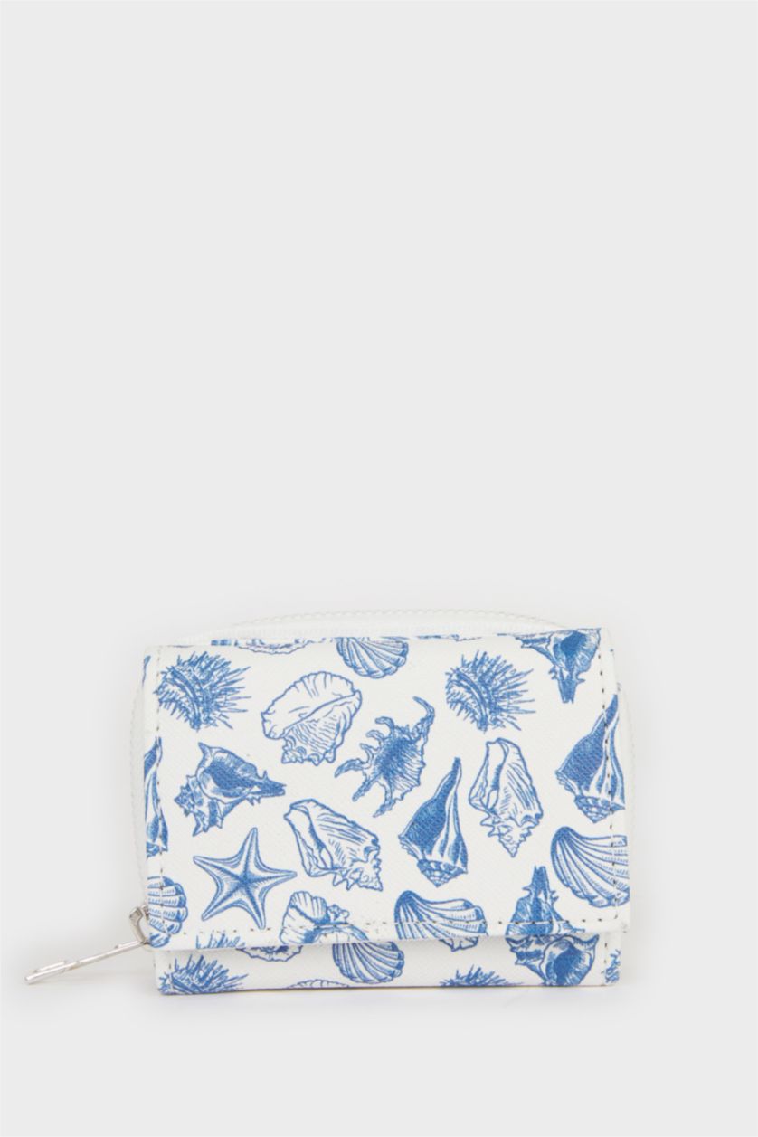 Kadın Karma Kadın Desenli Suni Deri Cüzdan