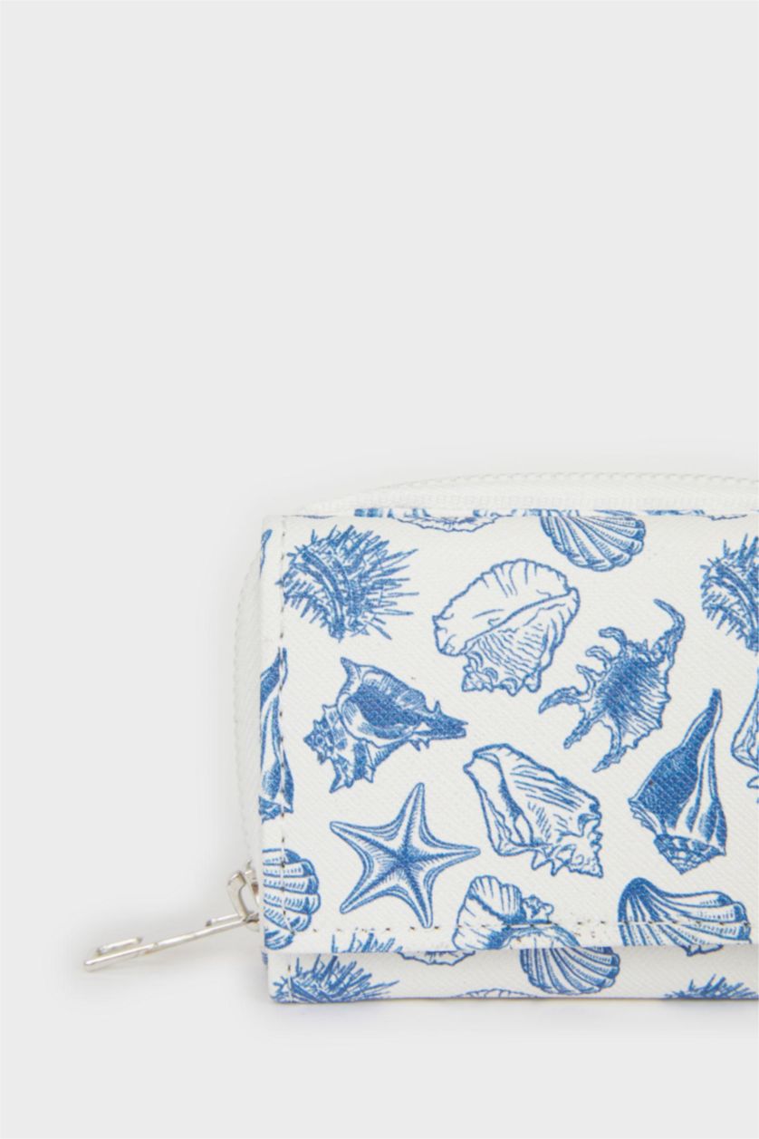 Kadın Karma Kadın Desenli Suni Deri Cüzdan