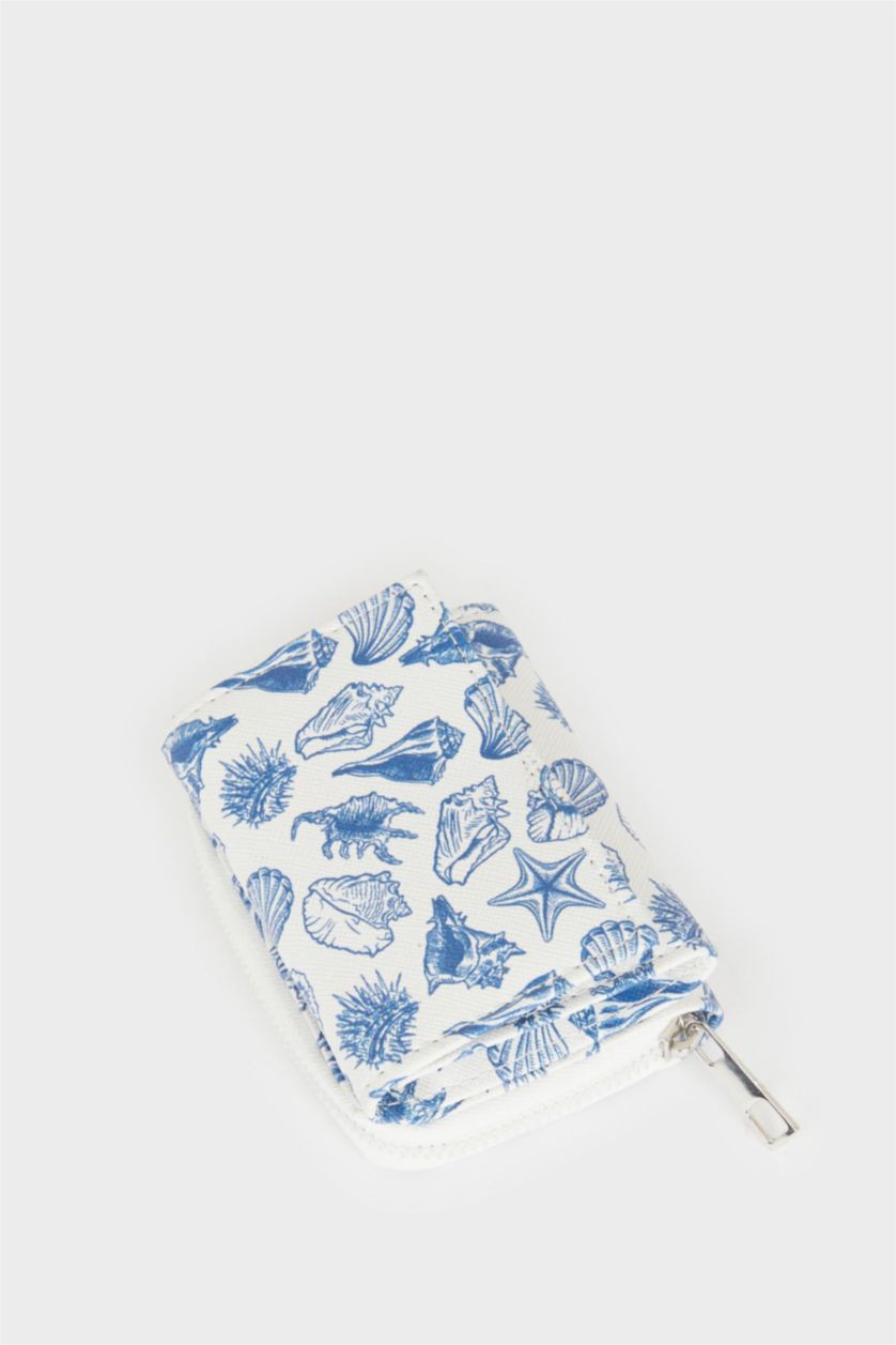 Kadın Karma Kadın Desenli Suni Deri Cüzdan