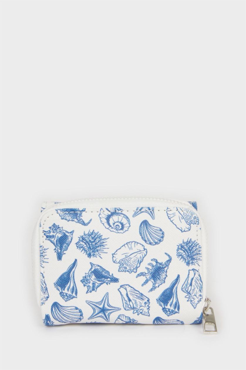 Kadın Karma Kadın Desenli Suni Deri Cüzdan