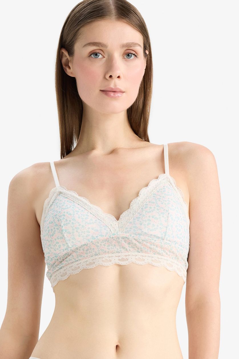 WOMAN Ecru Fall in Love With Lace Bra