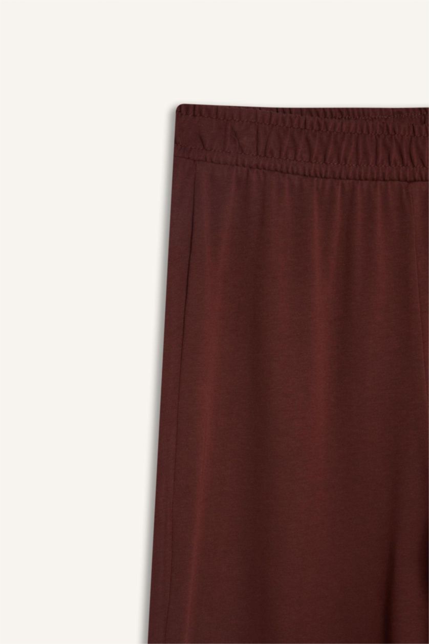 حريمي خمري بنطلون وايد ليج بريميوم