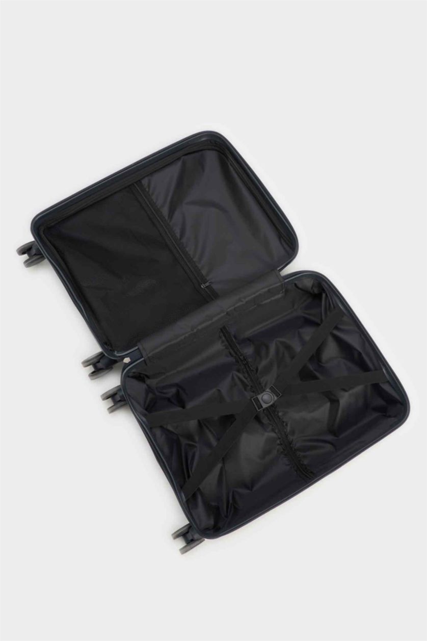 Kadın Lacivert Küçük Unisex Sert Kapaklı Çekçekli Küçük Boy Valiz