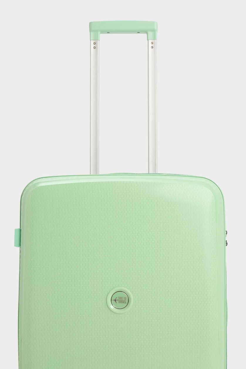 Kadın Su Yeşili Orta Unisex Sert Kapaklı Çekçekli Orta Boy  Valiz