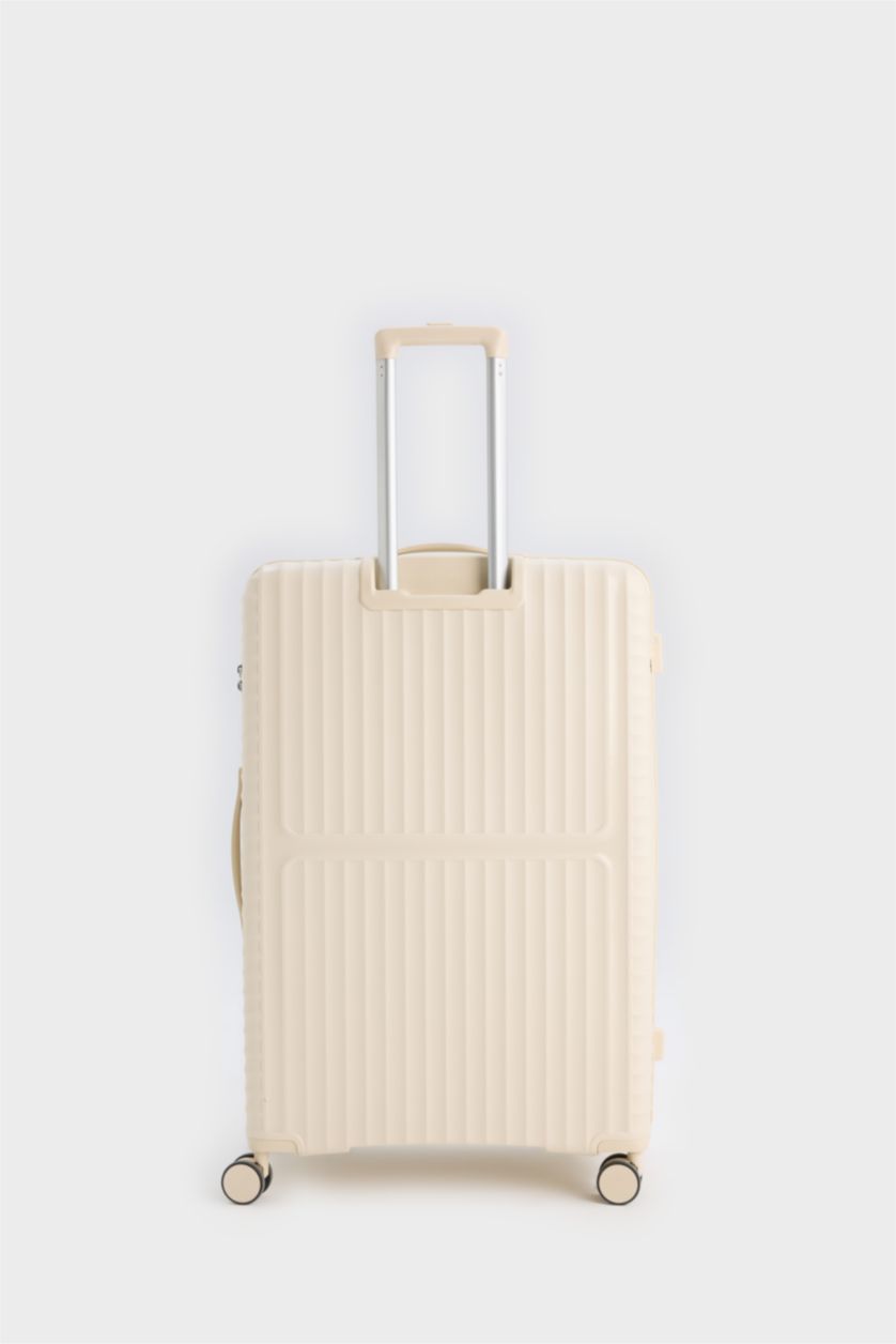 Man Cream Buyuk Unisex Large Size Hard Cover Suitcase