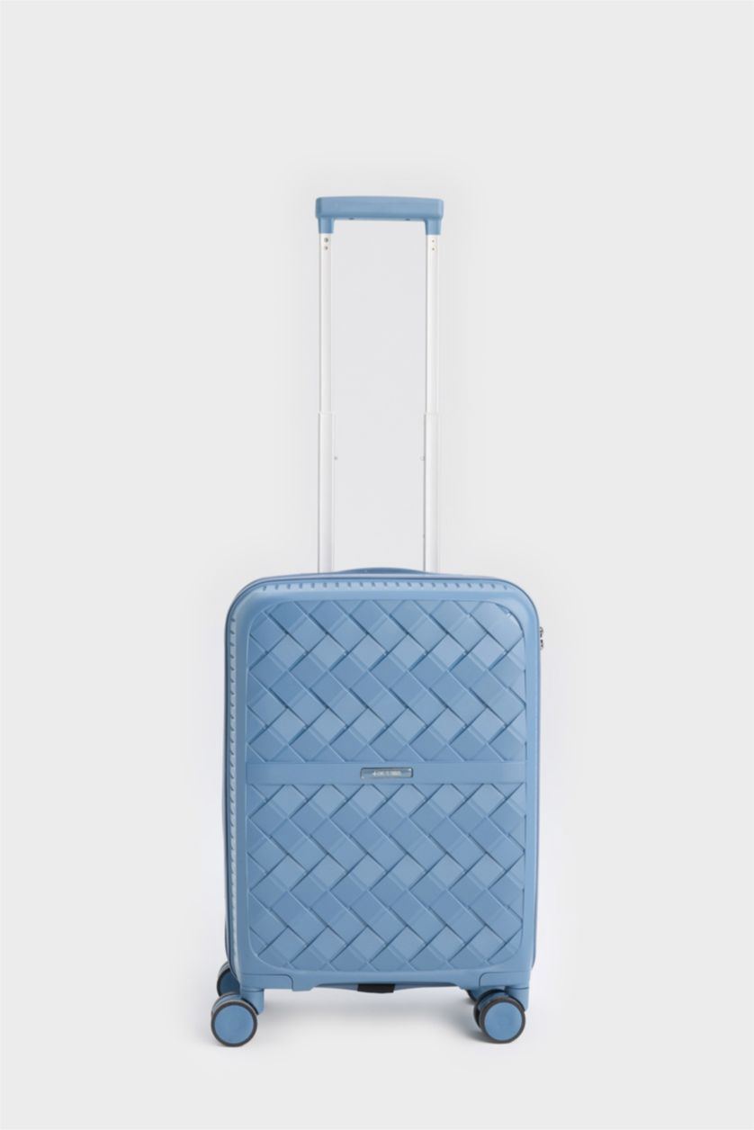 Man Lacivert Küçük Unisex Large Size Hard Cover Suitcase