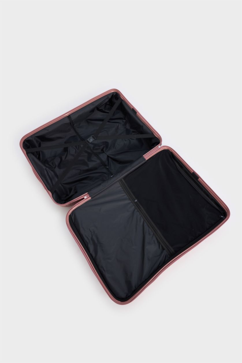 Kadın Rose Büyük Unisex Sert Kapaklı Çekçekli Büyük Boy Valiz