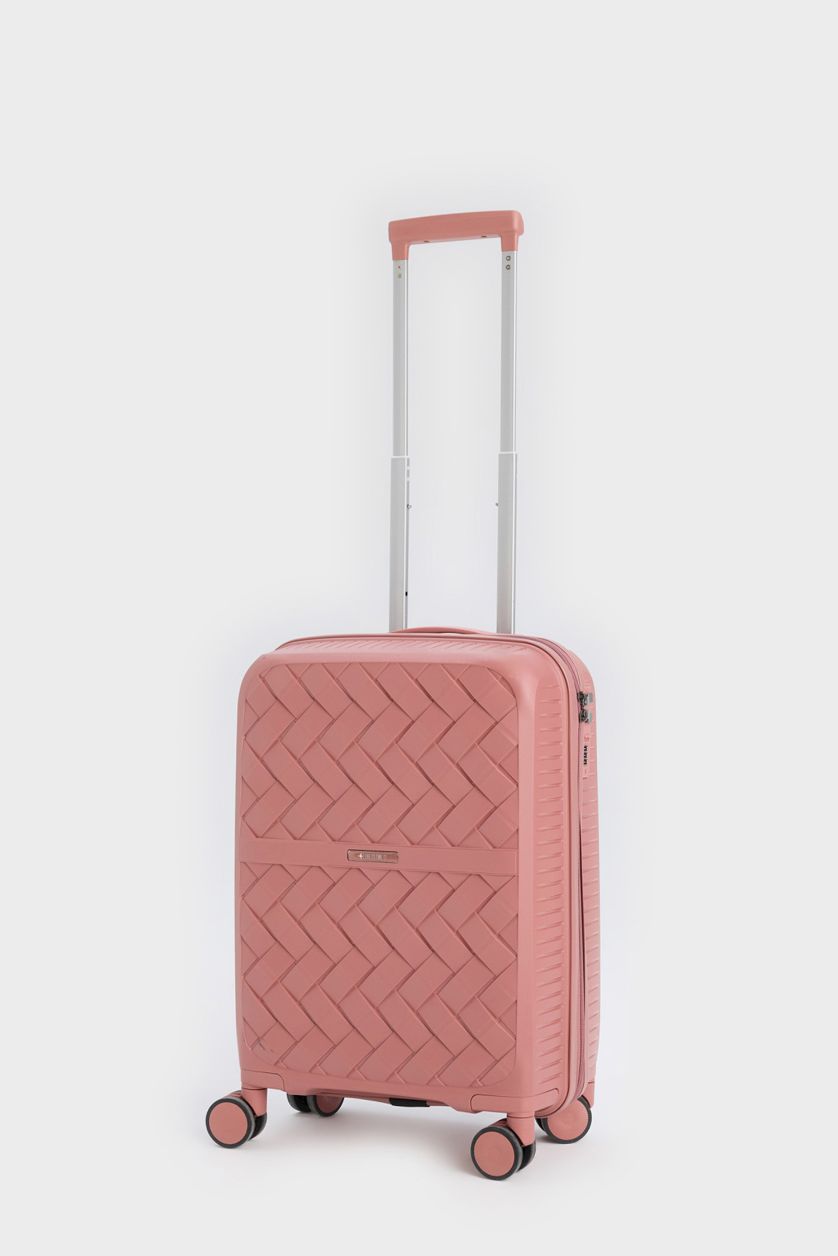 Kadın Rose Küçük Unisex Sert Kapaklı Çekçekli Küçük Boy  Valiz