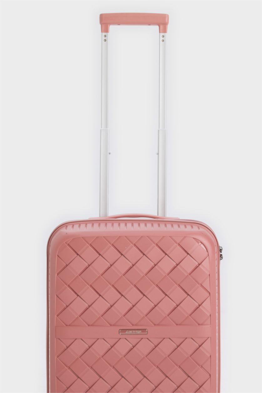 Kadın Rose Küçük Unisex Sert Kapaklı Çekçekli Küçük Boy  Valiz