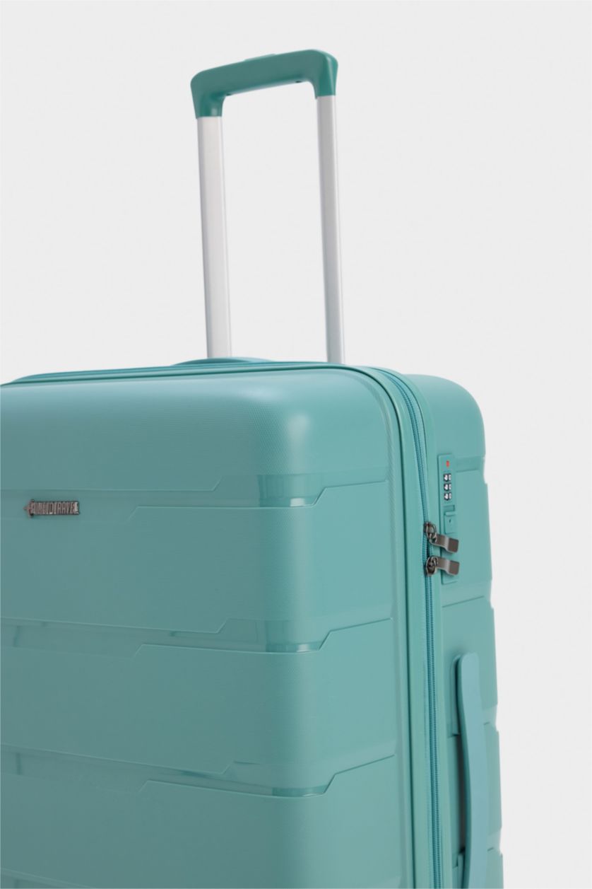 Kadın Su Yeşili Büyük Unisex Sert Kapaklı Büyük Boy	 Valiz