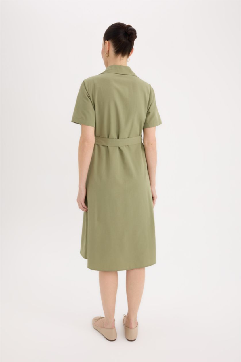 نساء كاكي Poplin Dress