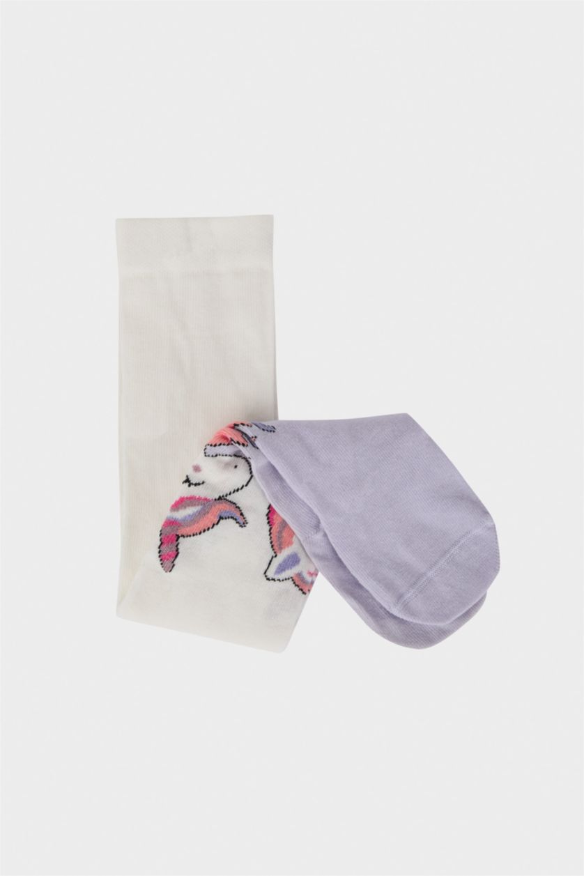 Kız Bebek Karma Kız Bebek Dikişsiz Pamuklu Külotlu Çorap