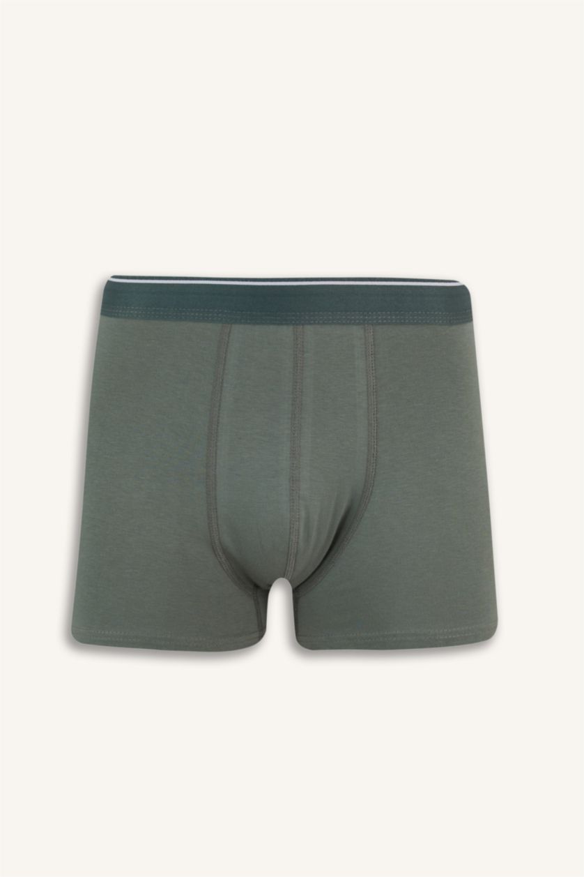 Erkek Bordo Regular Fit 5'li Boxer