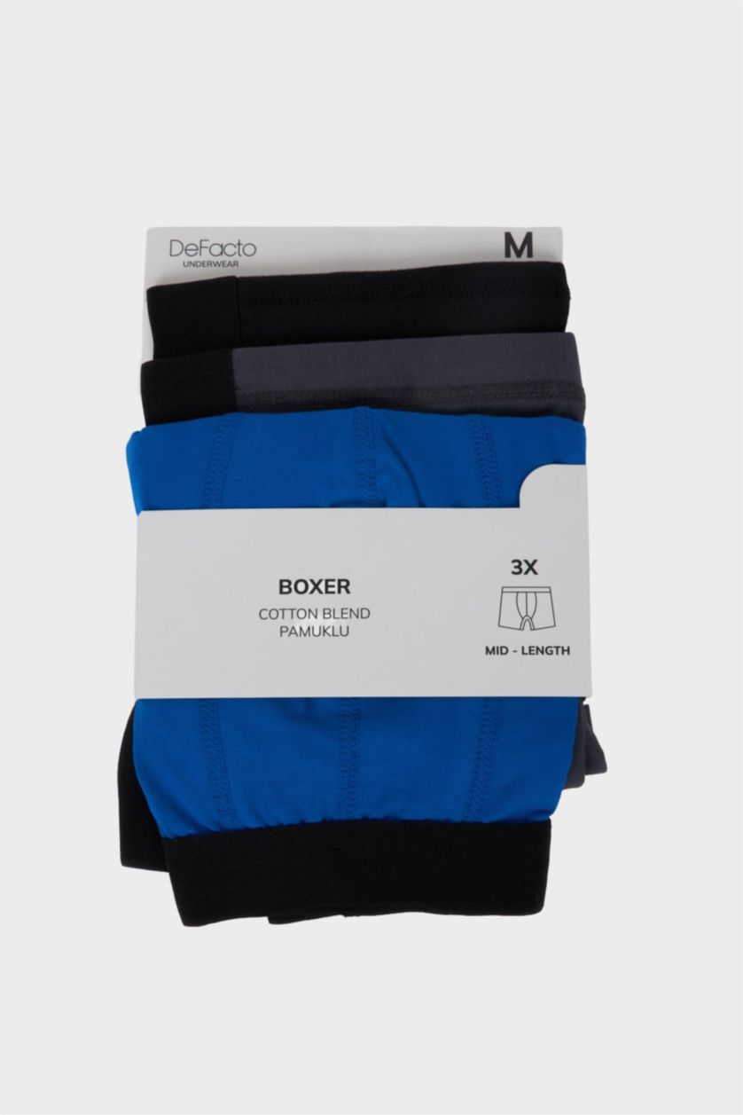 Man Black بوكسر قصة عادية - 3 قطع