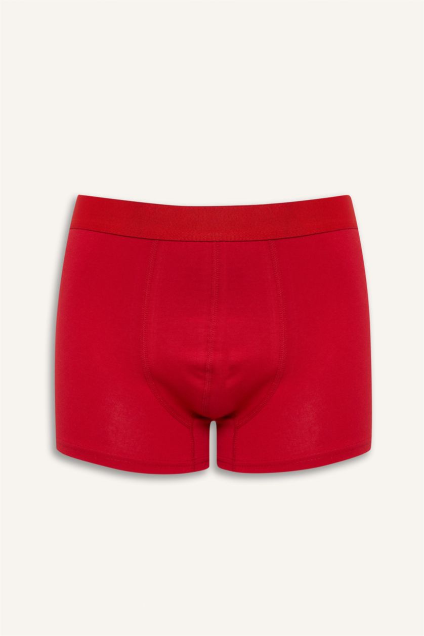 Erkek Koyu Yeşil Regular Fit Meyve Desenli 3'lü Boxer