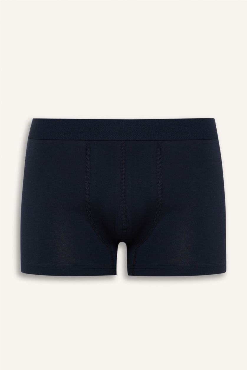 Erkek Lacivert Regular Fit Çiçekli 3'lü Boxer