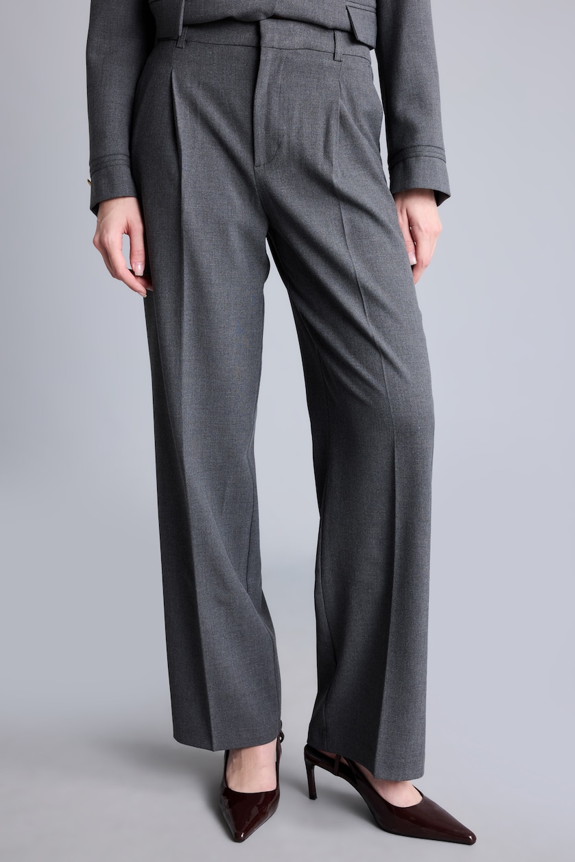 Kadın Antrasit Straight Fit Pantolon