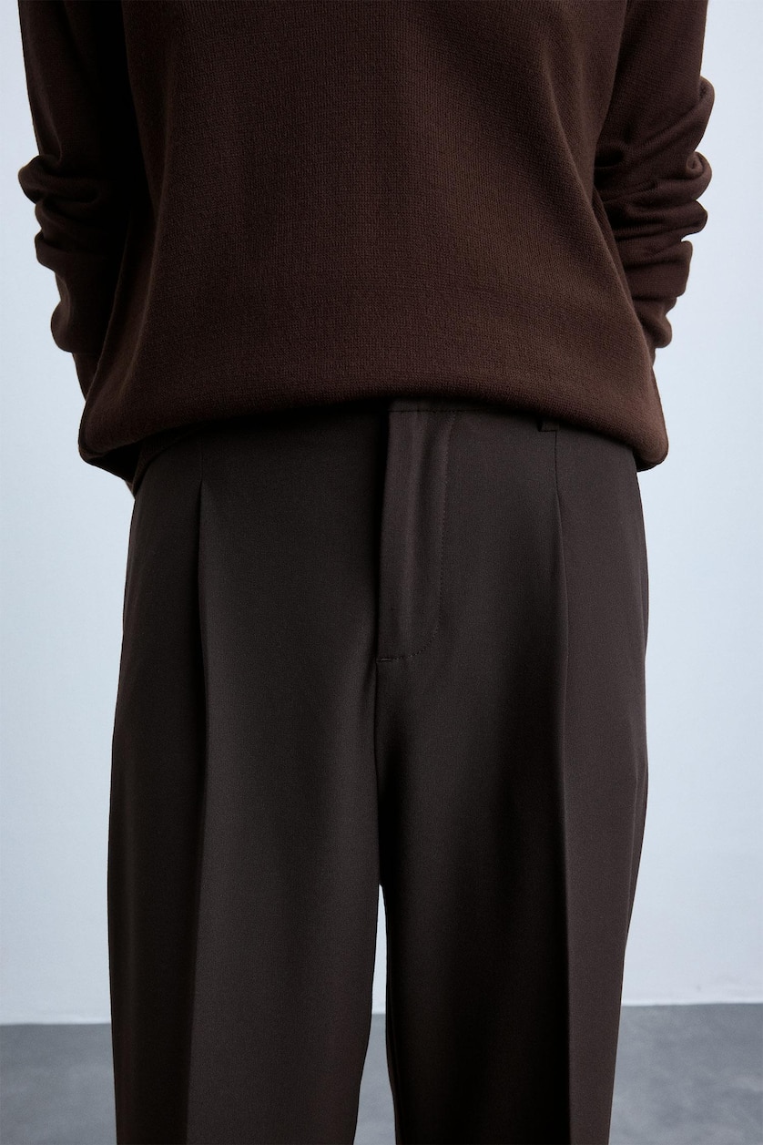 Kadın Kahve Straight Fit Pantolon