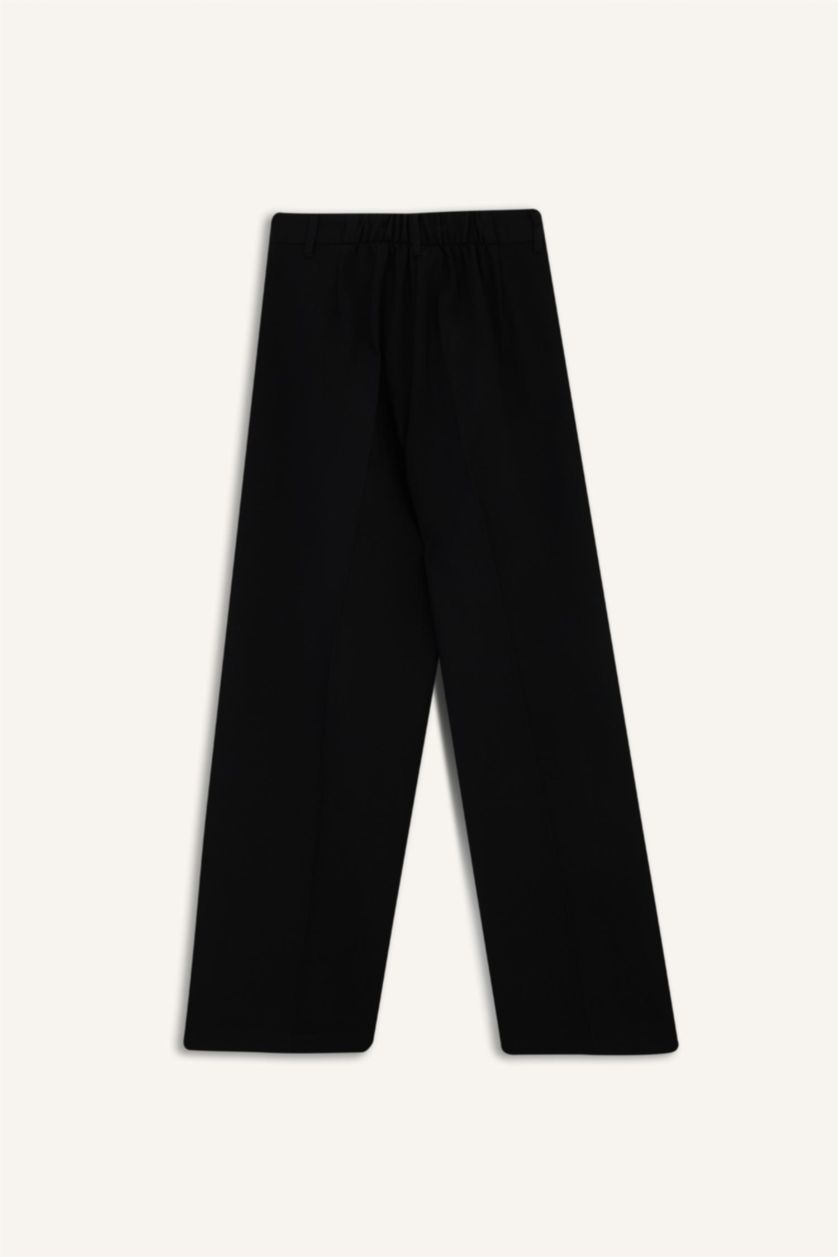 Әйелдерге қара кең аяқ Шалбар