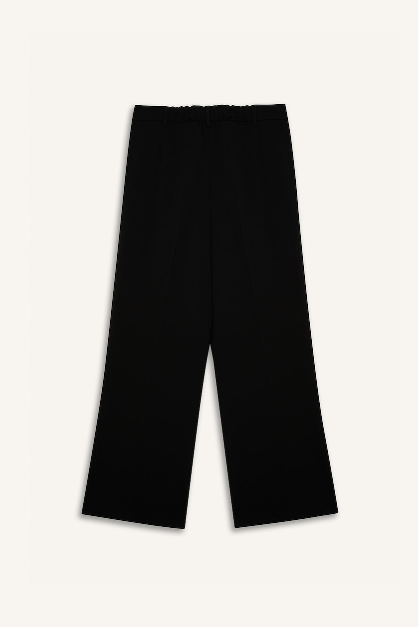 Kadın Siyah Wıde Leg Pantolon