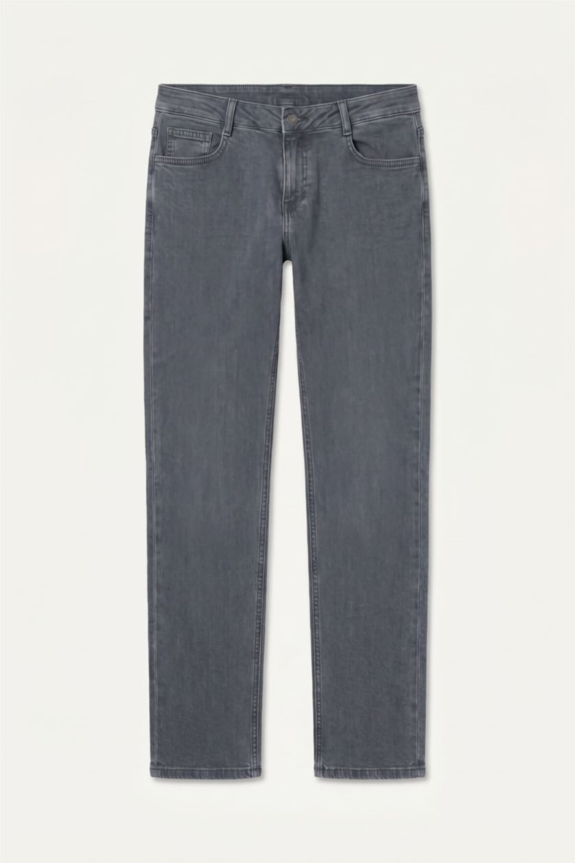 MAN Grey Sergio Regular Fit Normal Waist Jeans