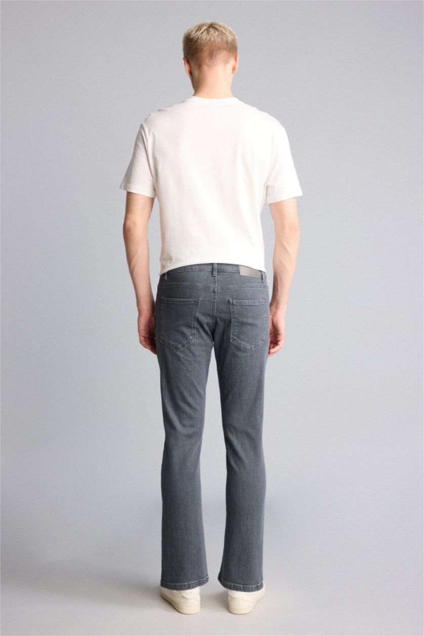 Man Grey Sergio Regular Fit Normal Waist Jeans