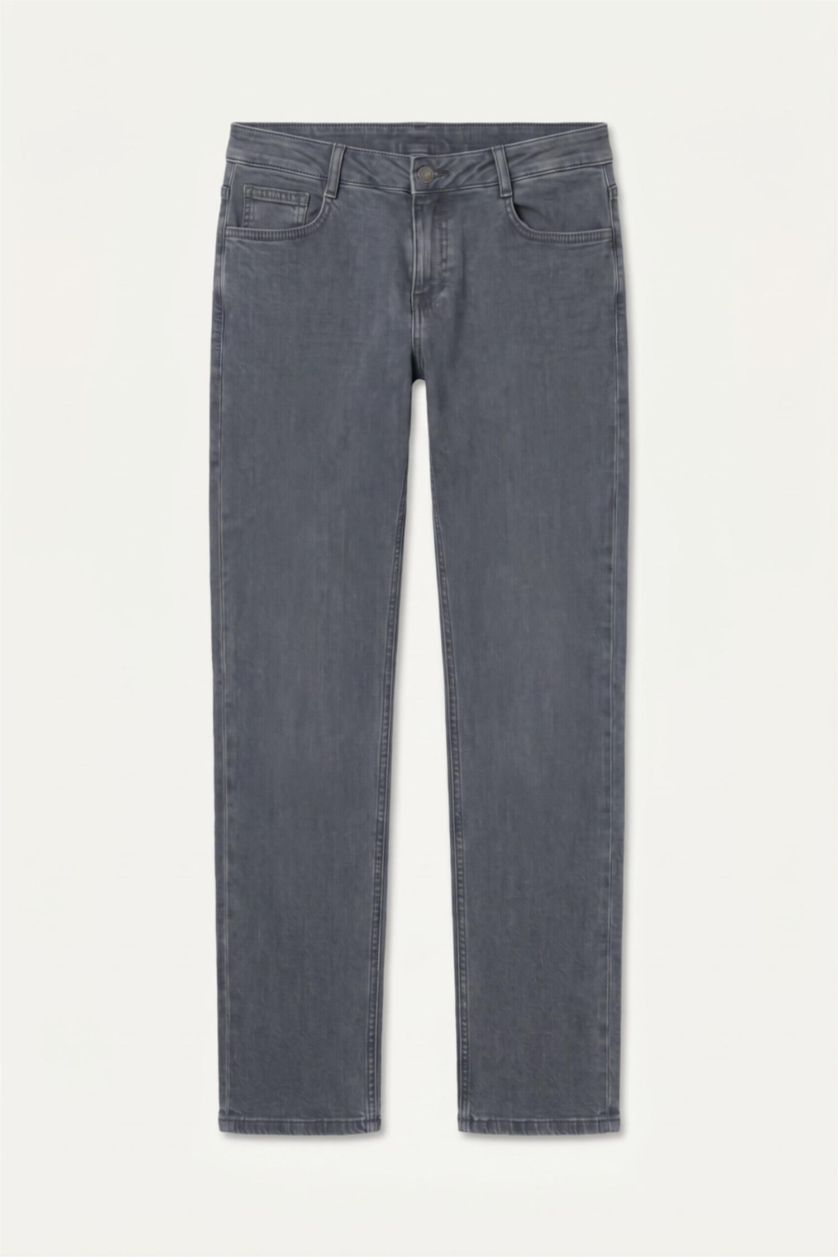 Man Grey Sergio Regular Fit Normal Waist Jeans