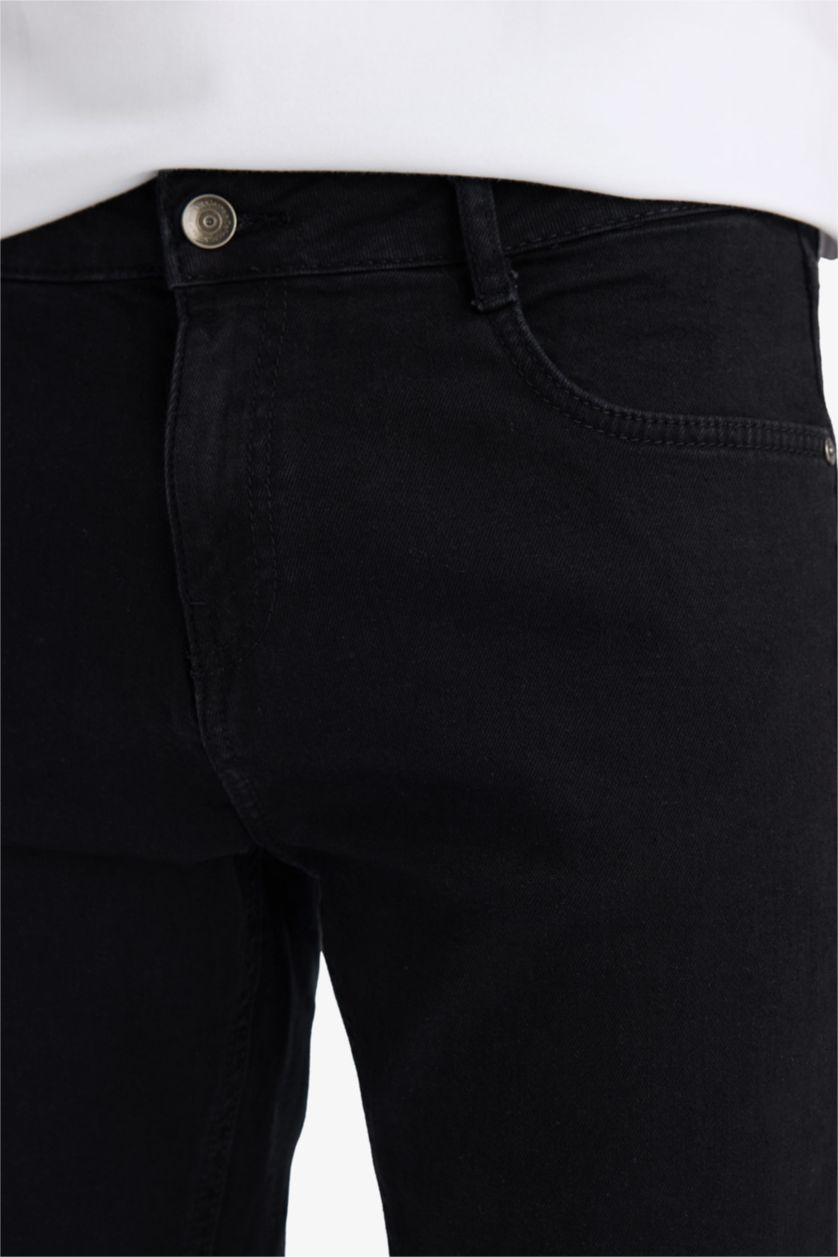Men Black Sergio Regular Fit Trousers