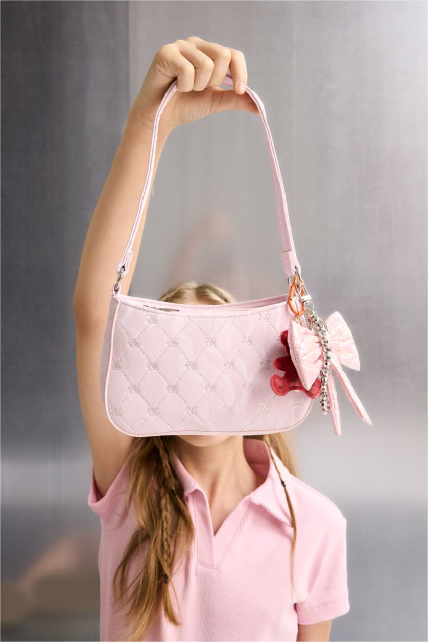 Kız Çocuk - Genç Kız Pembe Kız Çocuk Çapraz Çanta